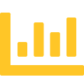bar chart icon signifying local and national data