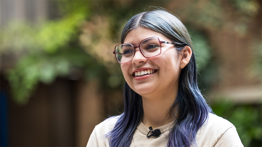 Angelina Baca, a first-year history major at ASU, received a letter in the fall of her senior year at Betty Fairfax High School in Phoenix.