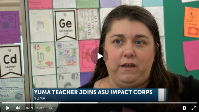 Gila Ridge High School chemistry teacher Erin Pierce 